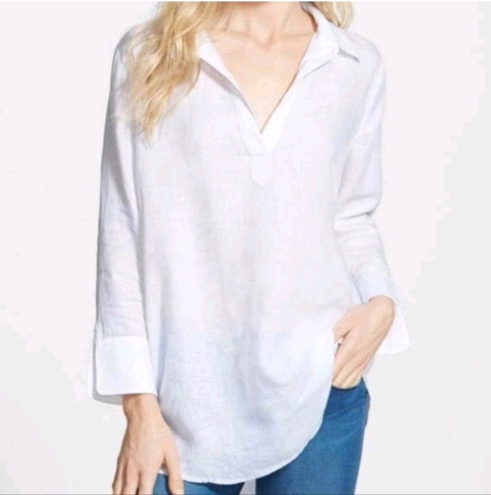 Vineyard Vines Women's White 100% Linen Sz XS